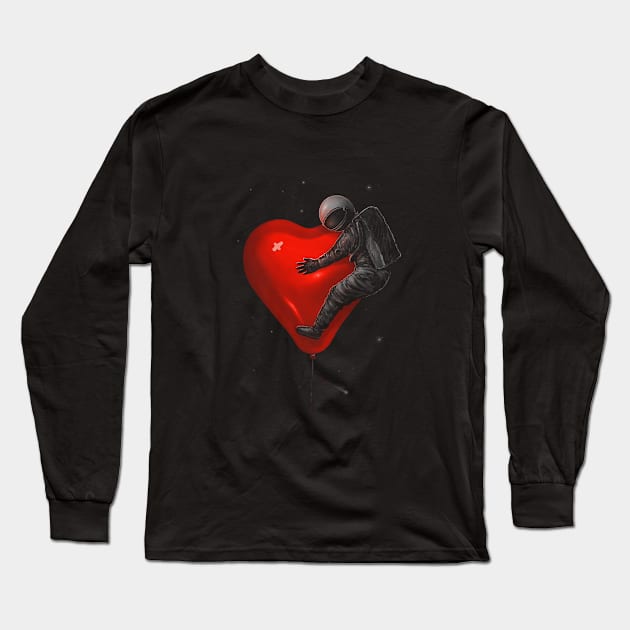 Space Love Long Sleeve T-Shirt by nicebleed